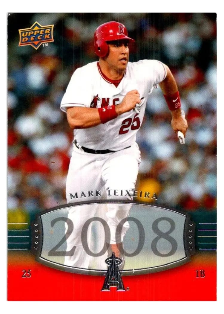 2008 Upper Deck Timeline Mark Teixeira #218 card