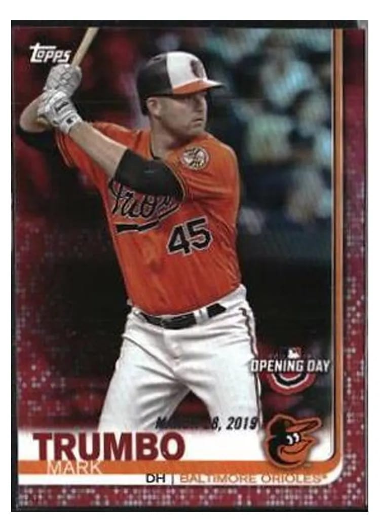 2019 Topps Opening Day Base Set Mark Trumbo #28 card
