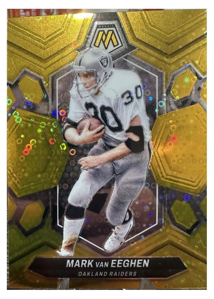 2024 Panini Mosaic Base Set Mark van Eeghen No Huddle Gold #250