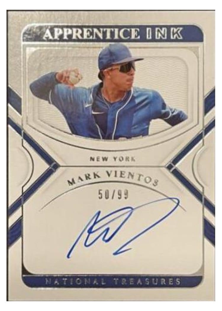 2022 Panini National Treasures Apprentice Ink Mark Vientos #AI-MV card