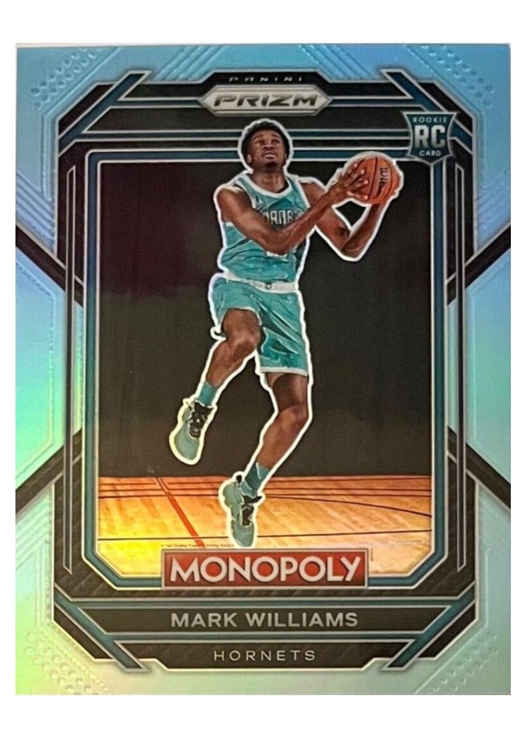 2022-23 Panini Prizm Base Set Mark Williams Blue Prizm #257 card