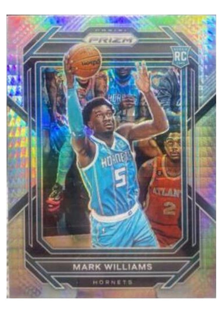 2022-23 Panini Prizm Base Set Mark Williams Hyper Prizm #257 card