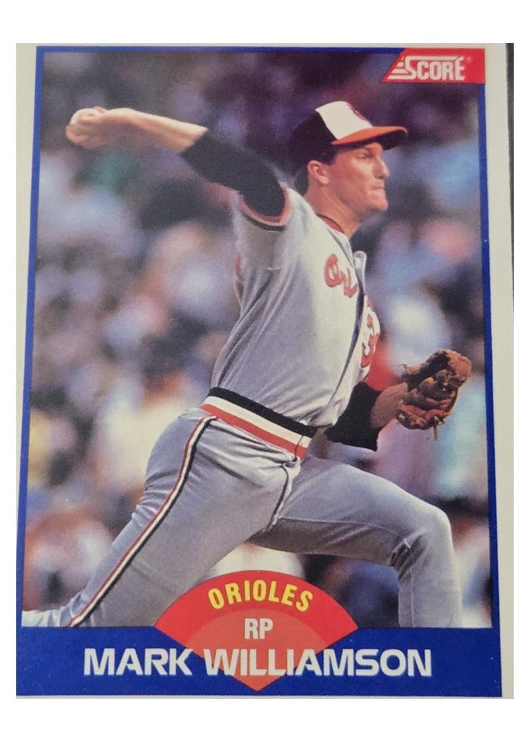 1989 Score Mark Williamson #592 card