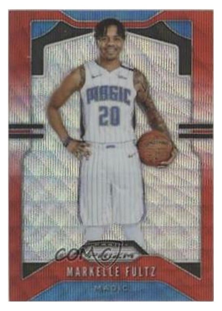 2019-20 Panini Prizm Base Set Markelle Fultz Ruby Wave Prizm #193 card