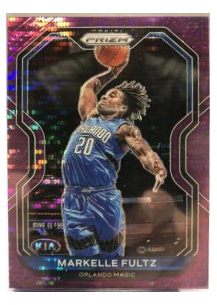 2020-21 Panini Prizm Base Set Markelle Fultz Purple Pulsar Prizm #229 card