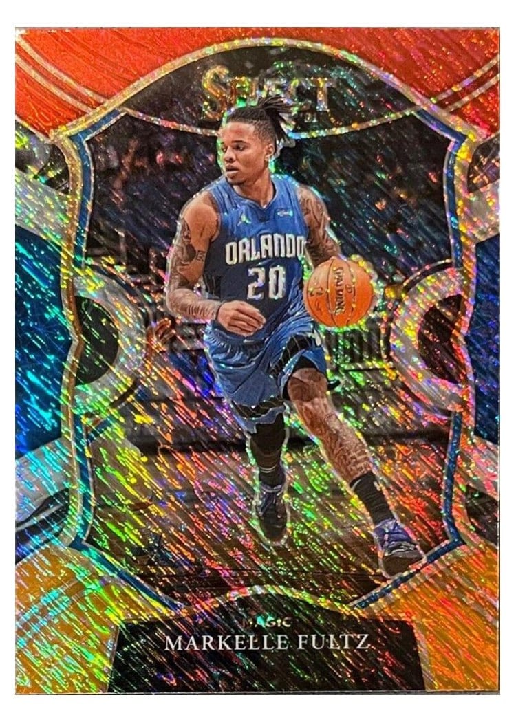 2020-21 Panini Select Base Set Markelle Fultz Red White Orange Shimmer #52 card