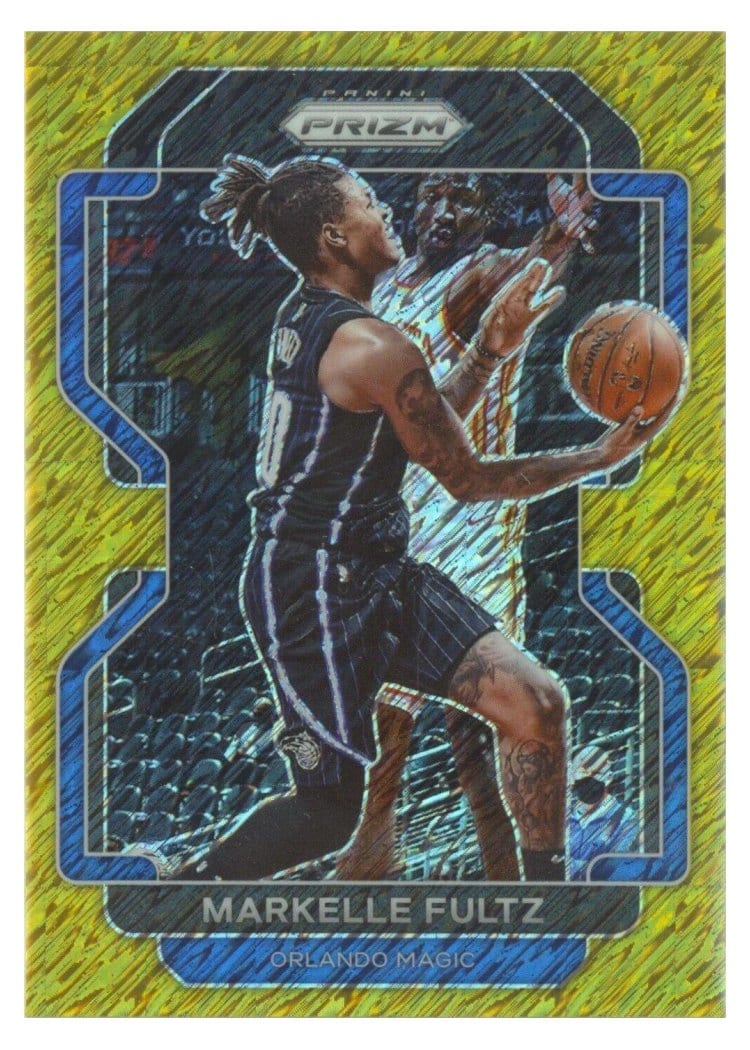 2021-22 Panini Prizm Base Set Markelle Fultz Gold Shimmer #163 card