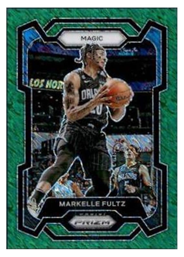 2023-24 Panini Prizm Base Set Markelle Fultz Green Shimmer #252 card