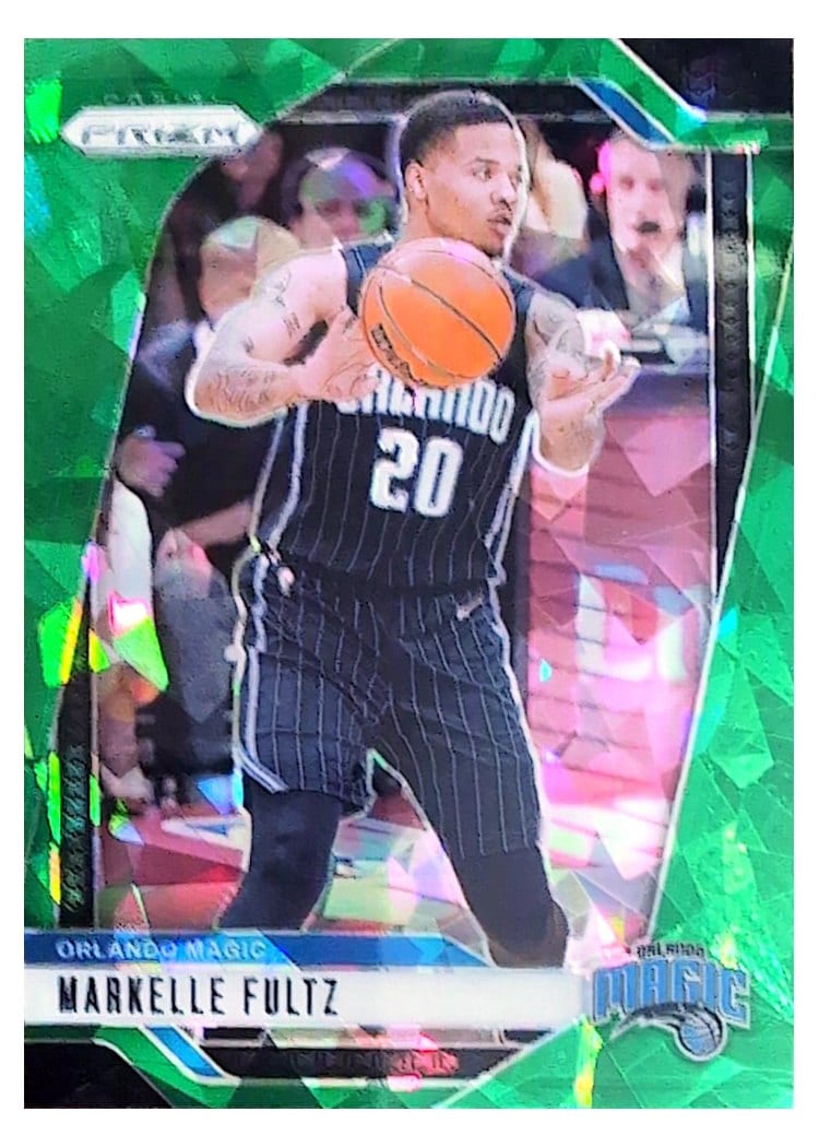 2024-25 Panini Prizm Base Set Markelle Fultz Green Ice #199 card