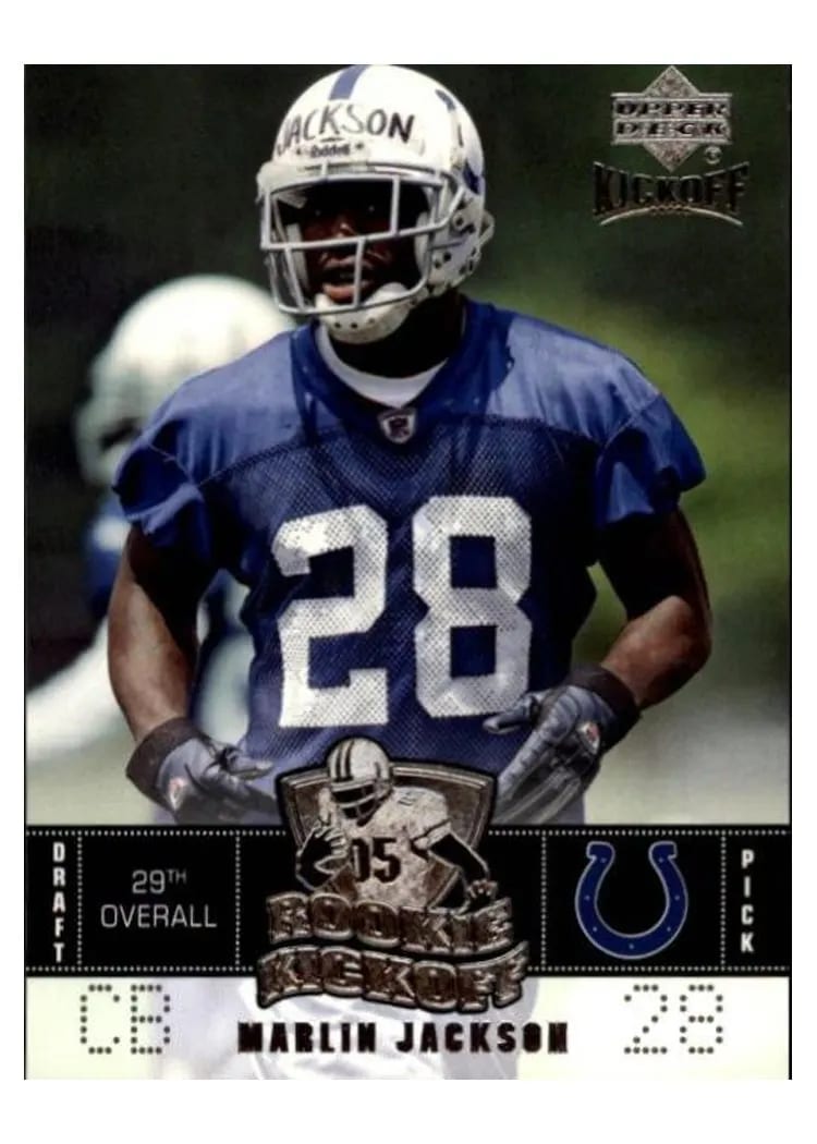 2005 Upper Deck Kickoff Marlin Jackson #123 card