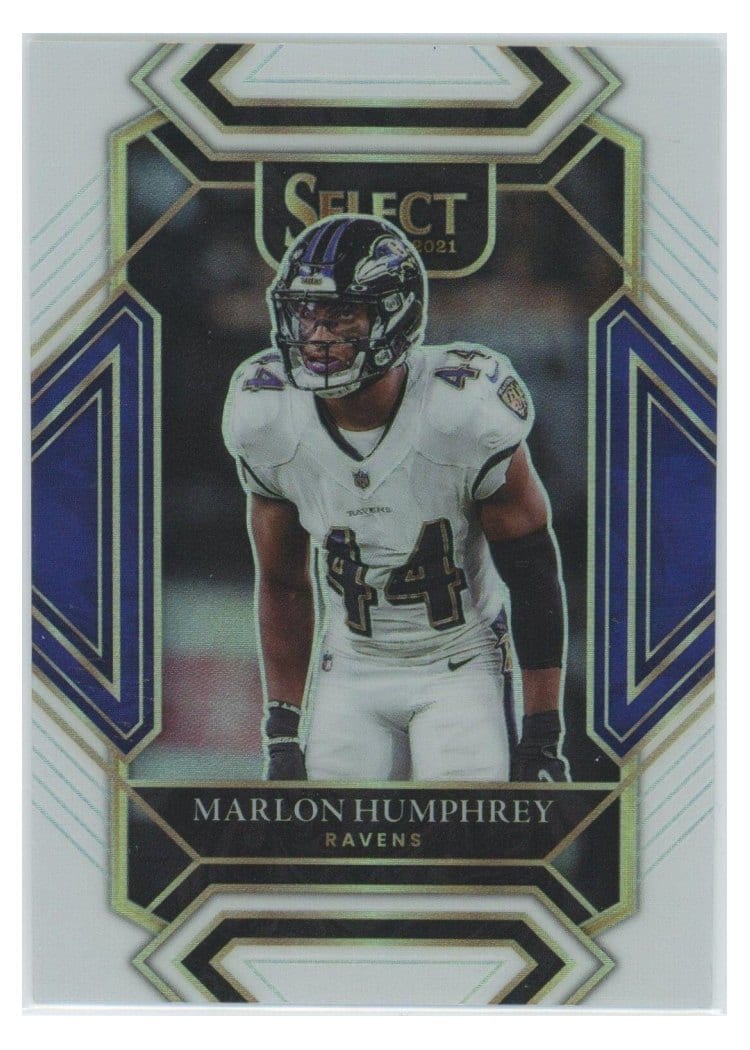 2021 Panini Select Base Set Marlon Humphrey White #205 card