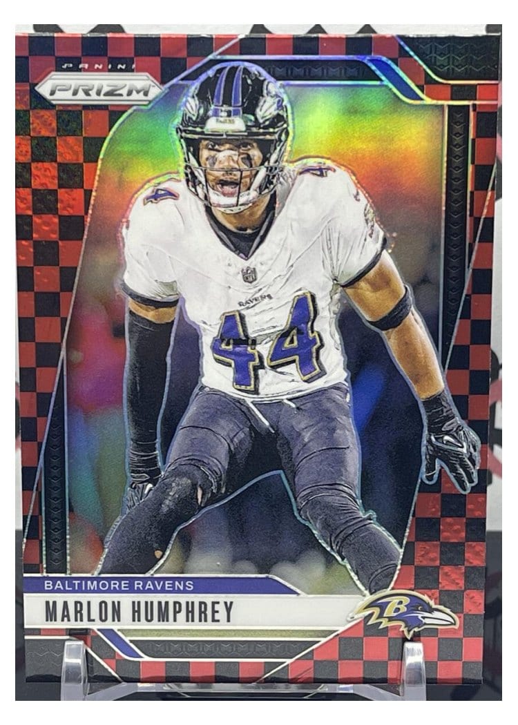 2024 Panini Prizm Base Set Marlon Humphrey Black Red Checker #24 card