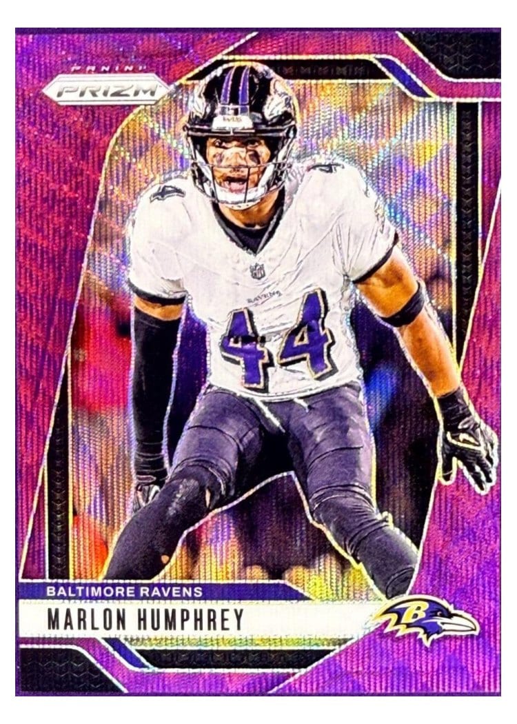 2024 Panini Prizm Base Set Marlon Humphrey Purple Wave #24 card
