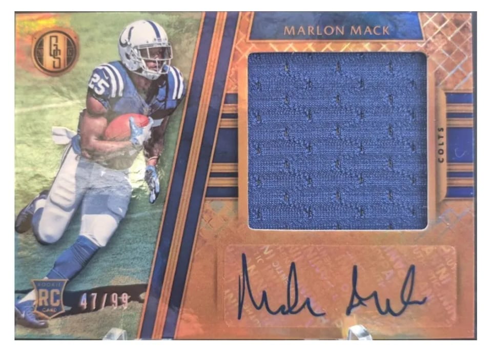 2017 Panini Gold Standard Marlon Mack #340 card