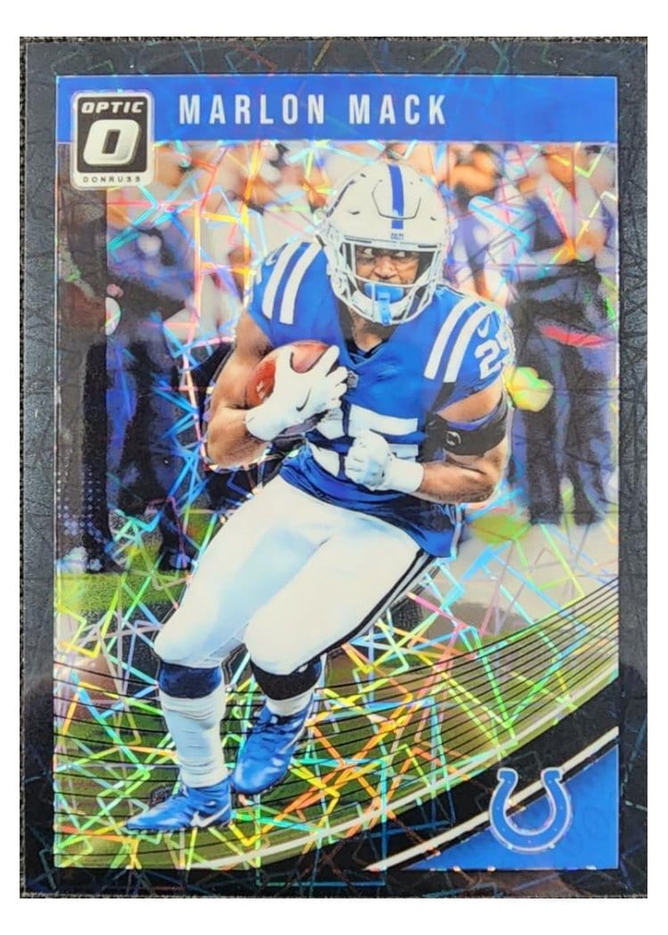 2018 Donruss Optic Base Set Marlon Mack #45 card