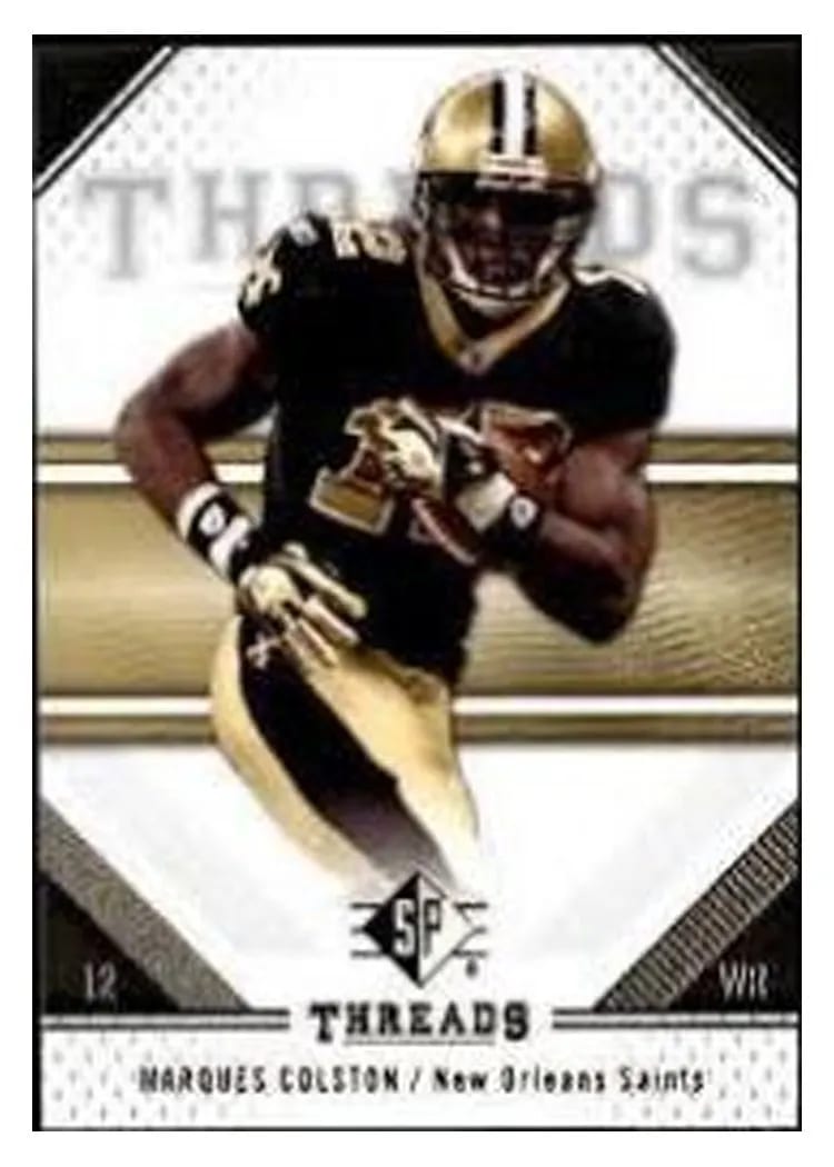 2009 SP Threads Marques Colston #68 card