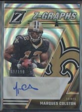 2021 Panini Chronicles Ascension Autographs Marques Colston #ASC-MCO card