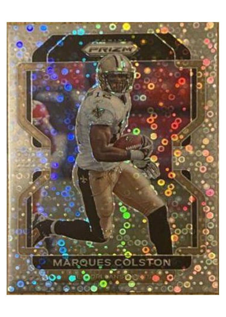 2021 Panini Prizm Base Set Marques Colston Orange Disco Prizm #310 card