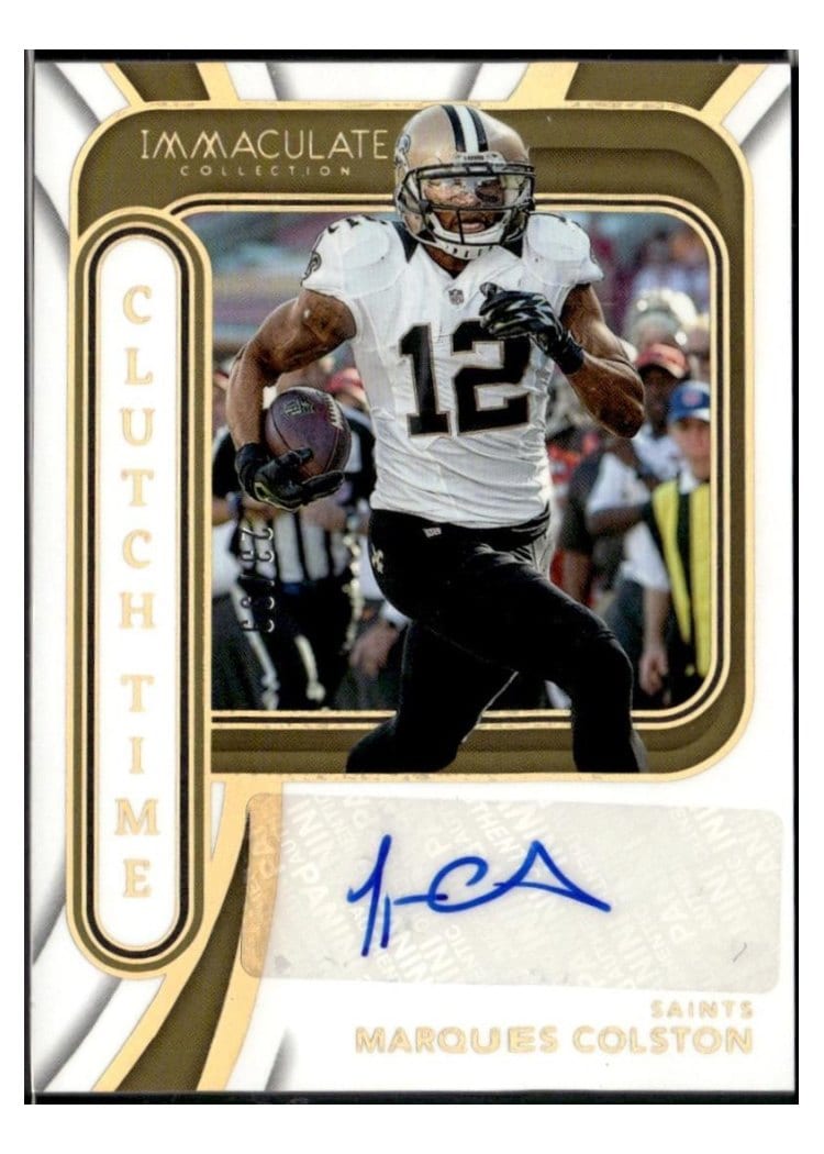 2024 Panini Immaculate Collection Clutch Time Ink Marques Colston #4 card