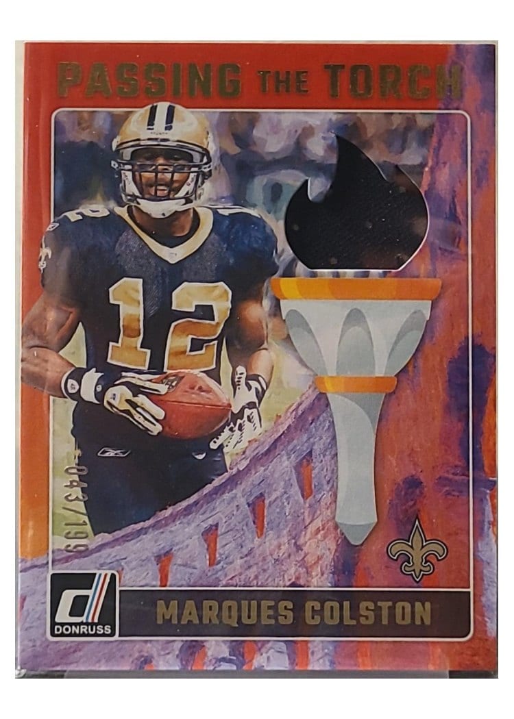 2024 Donruss Passing the Torch Marques Colston / Chris Olave #PTT-SAI card