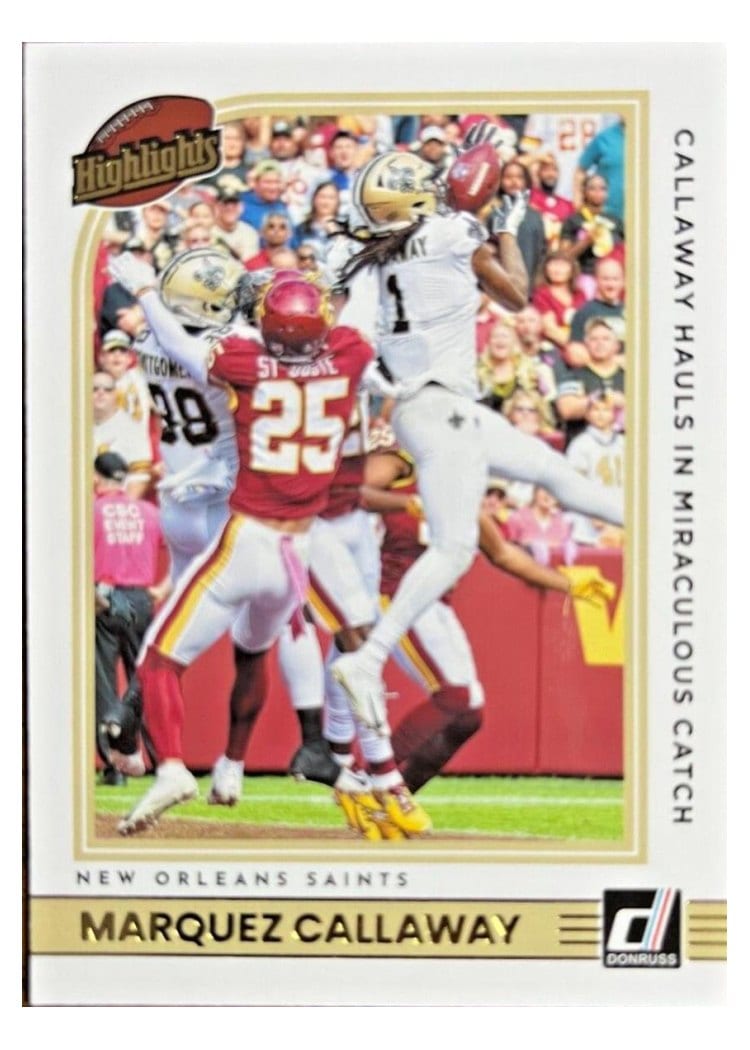 2022 Donruss Highlights Marquez Callaway #H-MC card