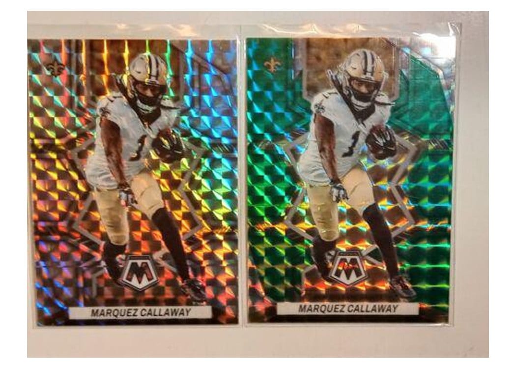 2022 Panini Mosaic Base Set Marquez Callaway Silver #141 card
