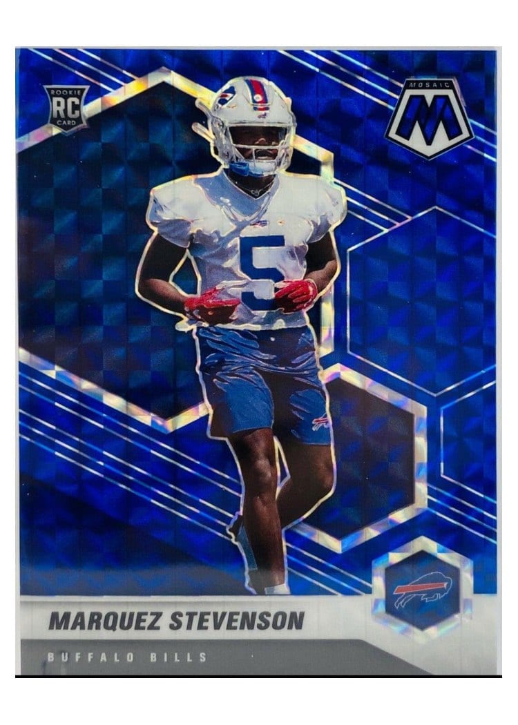 2021 Panini Mosaic Base Set Marquez Stevenson Blue Mosaic #390 card