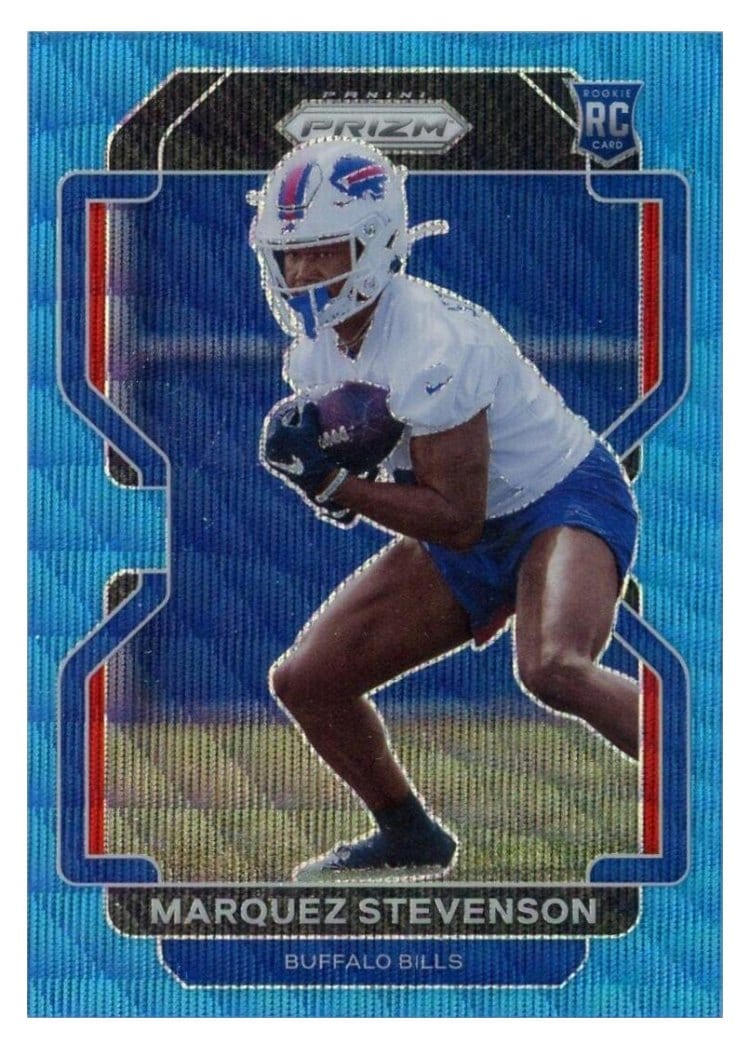 2021 Panini Prizm Base Set Marquez Stevenson #407 card