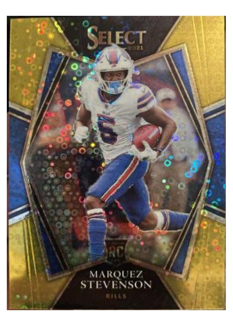 2021 Panini Select Base Set Marquez Stevenson Gold Disco #196 card