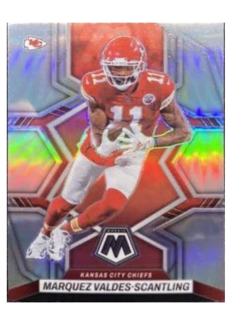 2022 Panini Mosaic Base Set Marquez Valdes-Scantling Silver #210 card