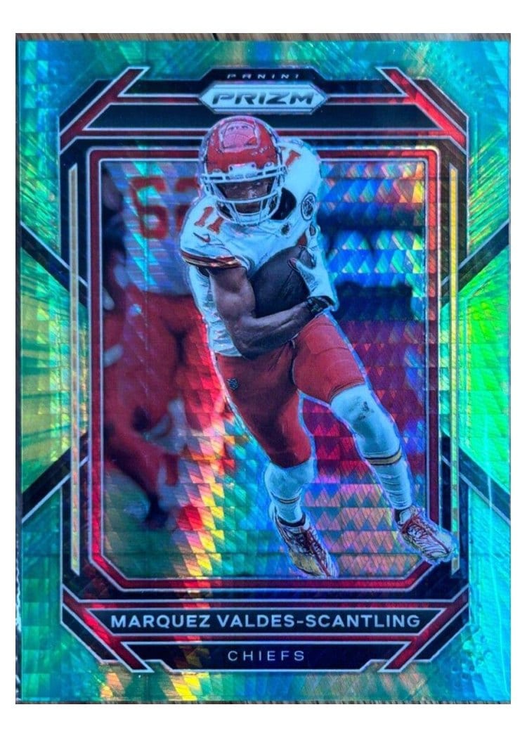 2022 Panini Prizm Base Set Marquez Valdes-Scantling #142 card