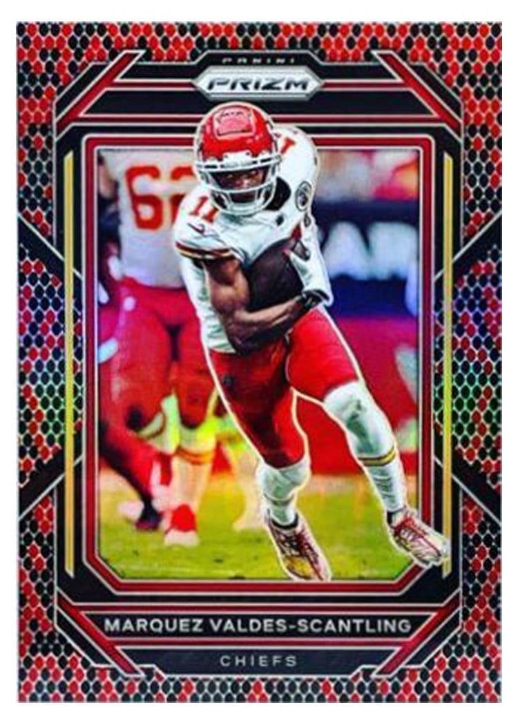 2022 Panini Prizm Base Set Marquez Valdes-Scantling #142 card