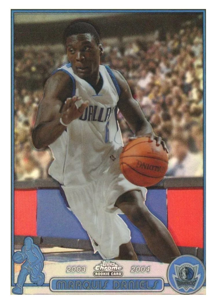 2003 Topps Chrome Marquis Daniels #162 card