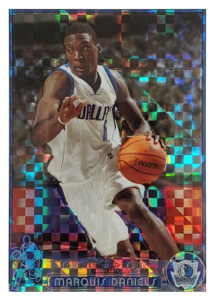 2003 Topps Chrome Marquis Daniels #162 card