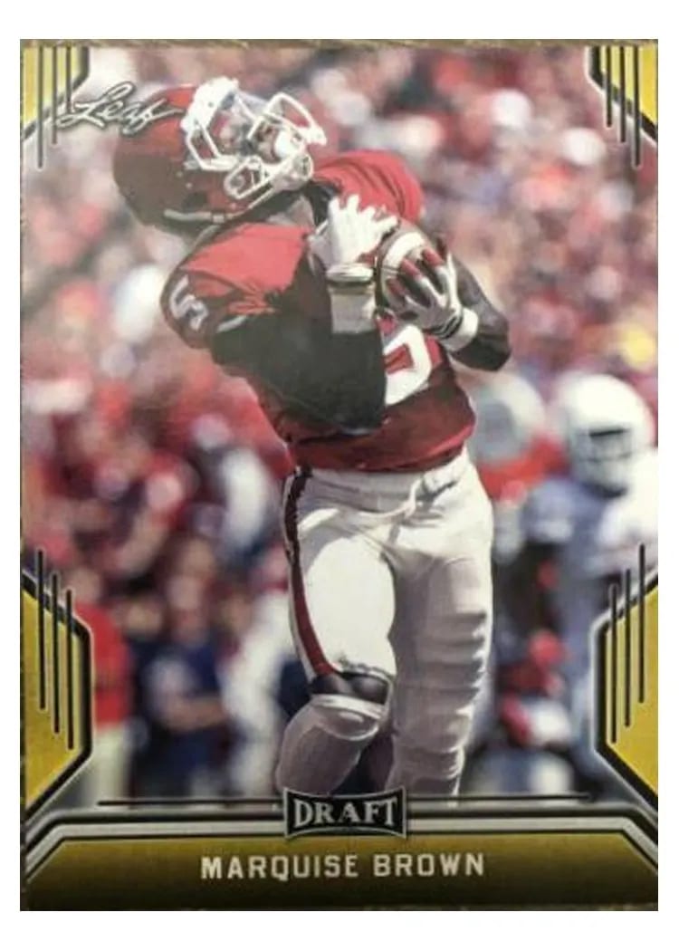 2019 Leaf Draft Marquise Brown Gold #52