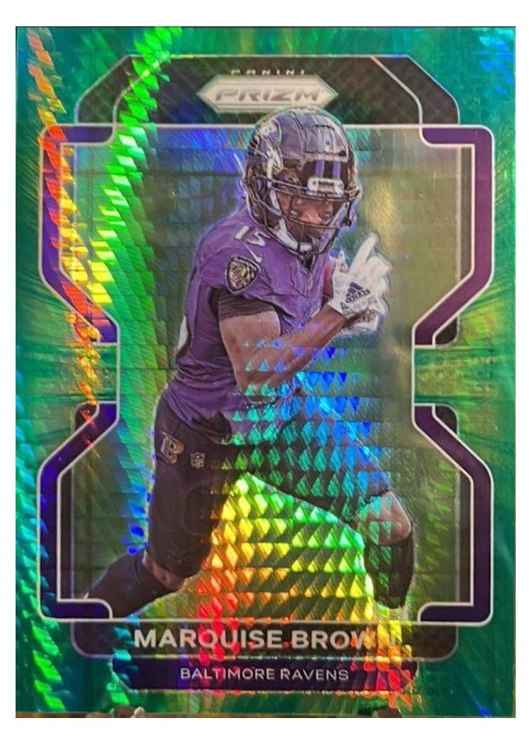 2021 Panini Prizm Base Set Marquise Brown #280 card