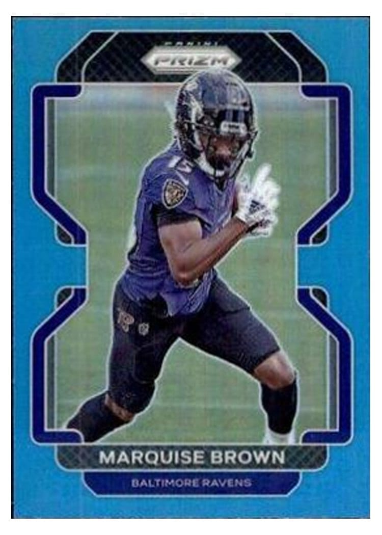 2021 Panini Prizm Base Set Marquise Brown Light Blue Prizm #280 card