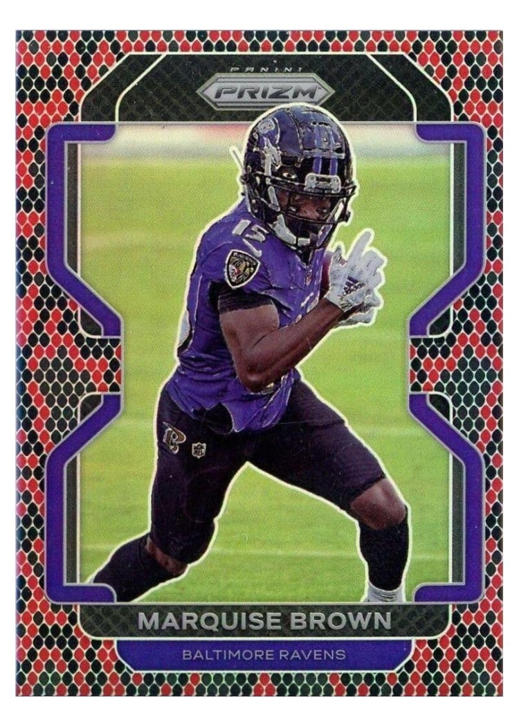2021 Panini Prizm Base Set Marquise Brown #280 card