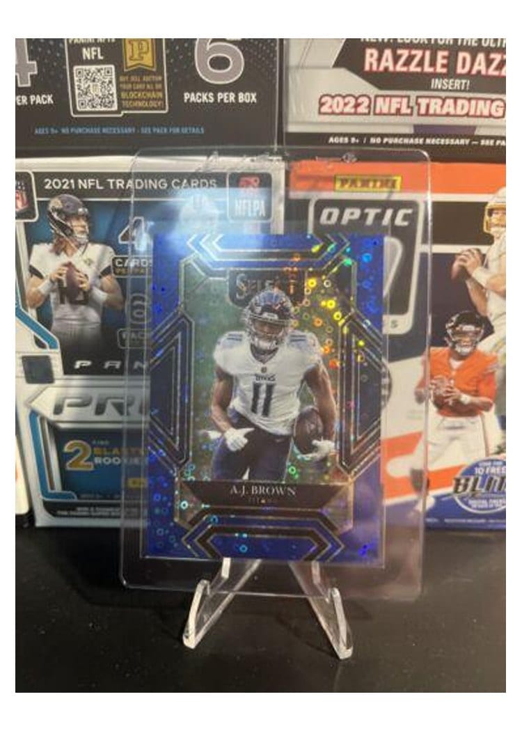 2021 Panini Select Base Set Marquise Brown Blue Disco #105 card