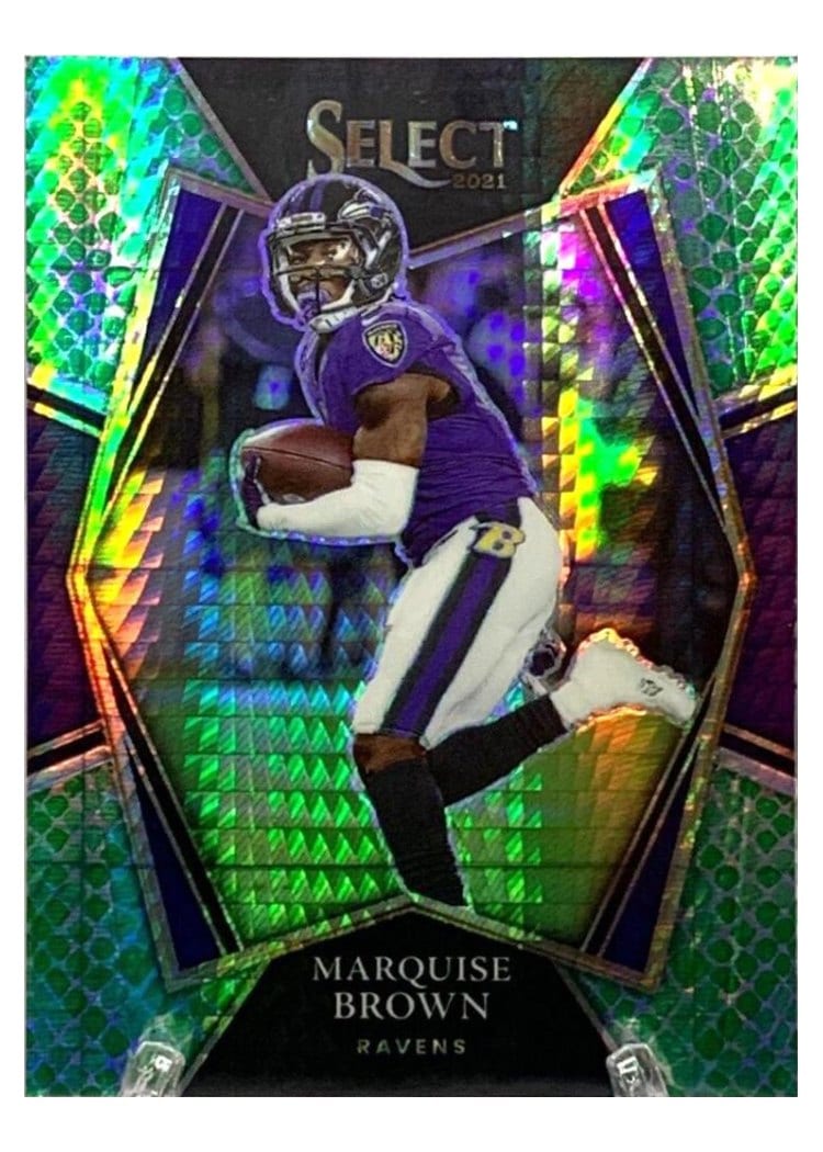 2021 Panini Select Base Set Marquise Brown #105 card