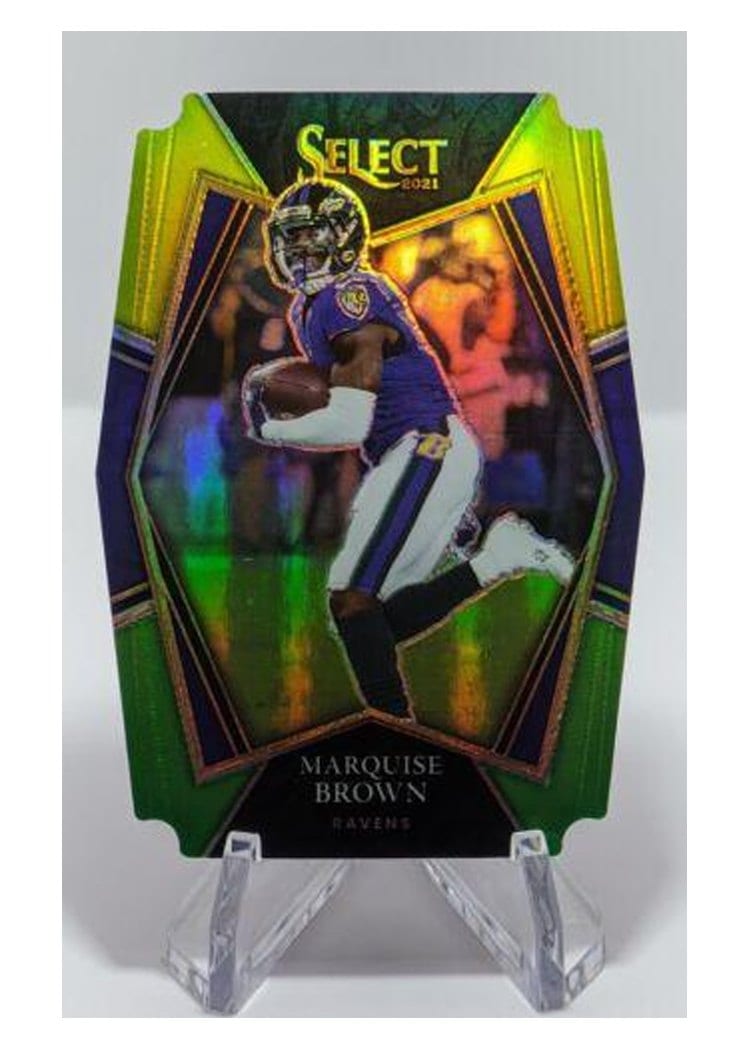 2021 Panini Select Base Set Marquise Brown #105 card