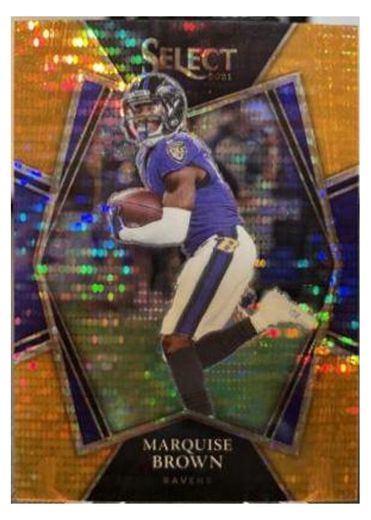 2021 Panini Select Base Set Marquise Brown #105 card