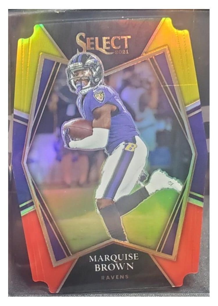 2021 Panini Select Base Set Marquise Brown #105 card