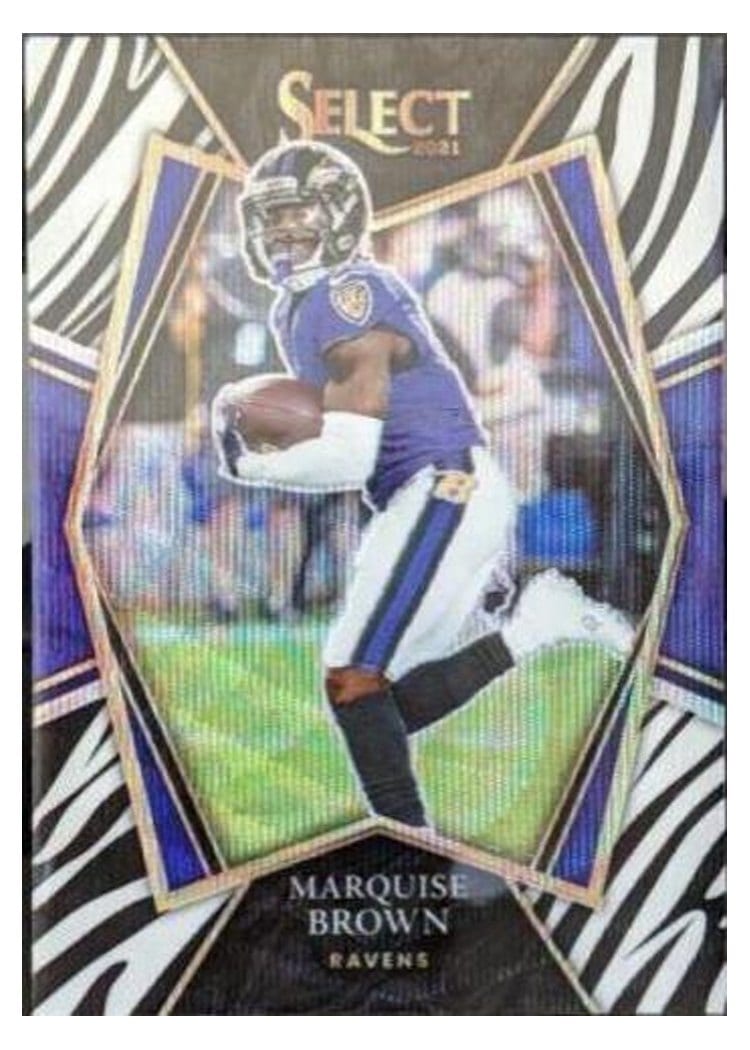 2021 Panini Select Base Set Marquise Brown #105 card