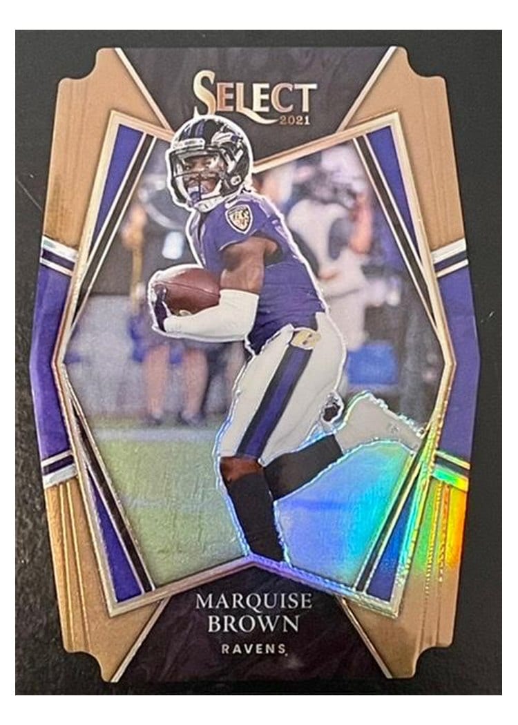 2021 Panini Select Base Set Marquise Brown #105 card