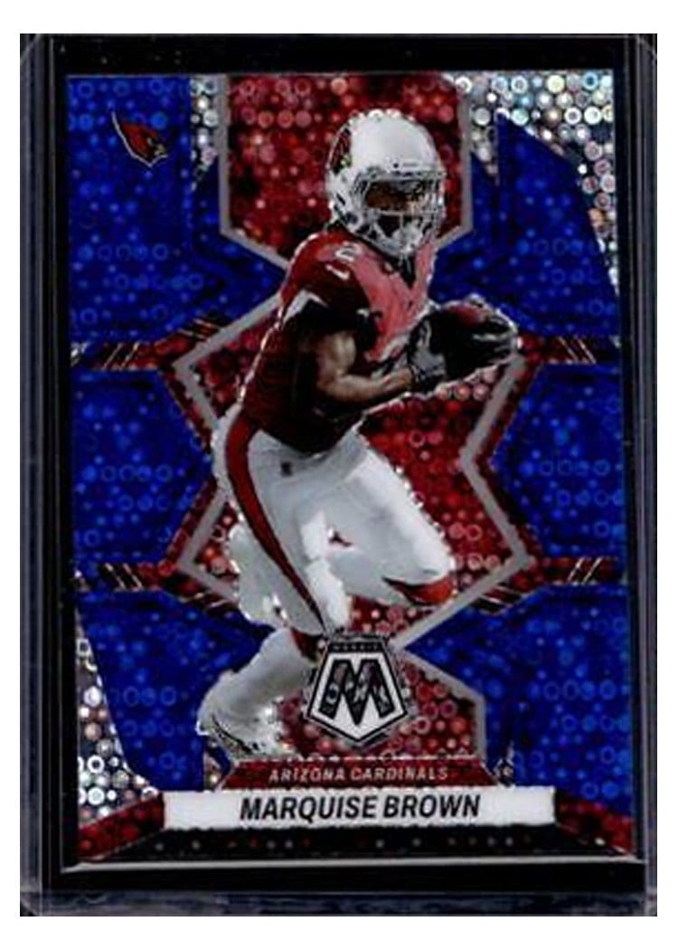 2022 Panini Mosaic Base Set Marquise Brown No Huddle Blue #16 card