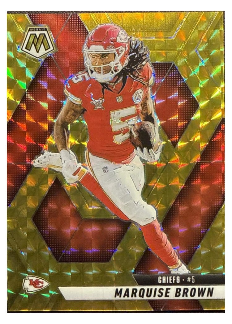 2025 Panini Mosaic Base Set Marquise Brown #73 card
