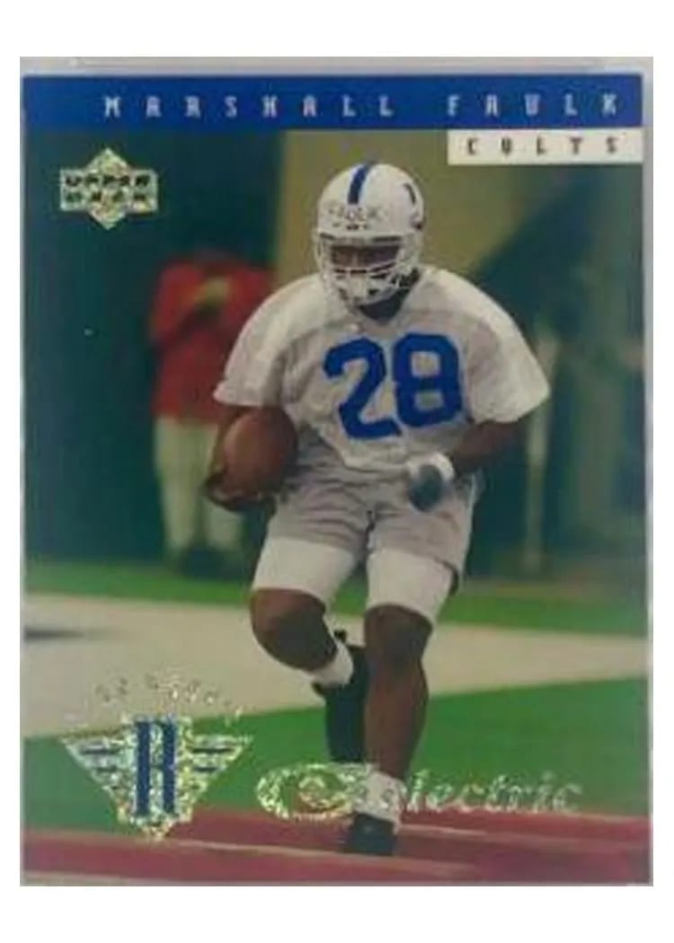 1994 Upper Deck Marshall Faulk Electric Gold #7 card