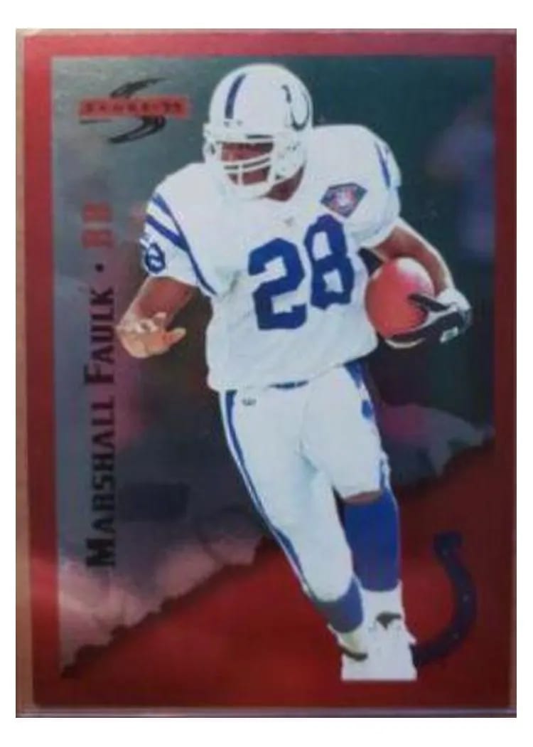 1995 Panini Score Marshall Faulk #4 card