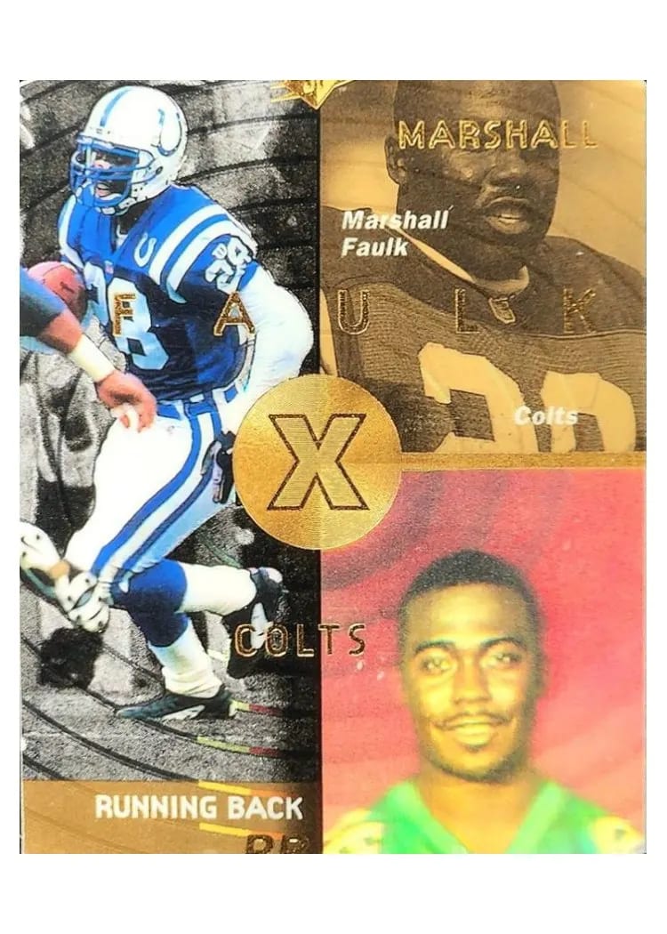 1998 SPx Marshall Faulk #20 card